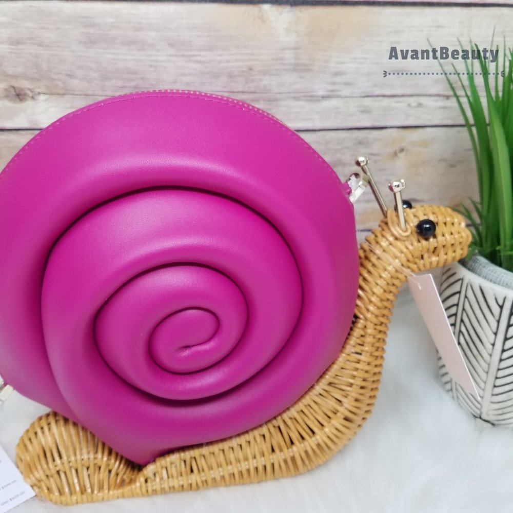 KATE SPADE ENCHANTED FOREST SCARLETT SNAIL WICKER - Picture 3 of 12